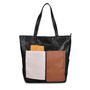 Bolsa Ombro Couro Preto/Off White/Caramelo/Mostarda 737 Hope