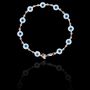 Pulseira Olho Grego Branca Prata 925