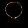 Pulseira Pedra Natural Hematita Dourada Prata 925 