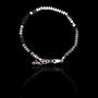 Pulseira Pedra Natural Hematita Losango Prata 925