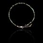 Pulseira Pedra Natural Jade Africana Sextavada Prata 925