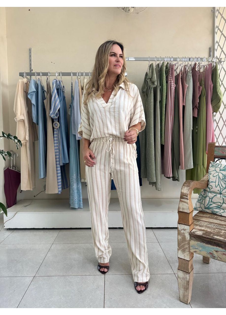 Conjunto Listra - Bege