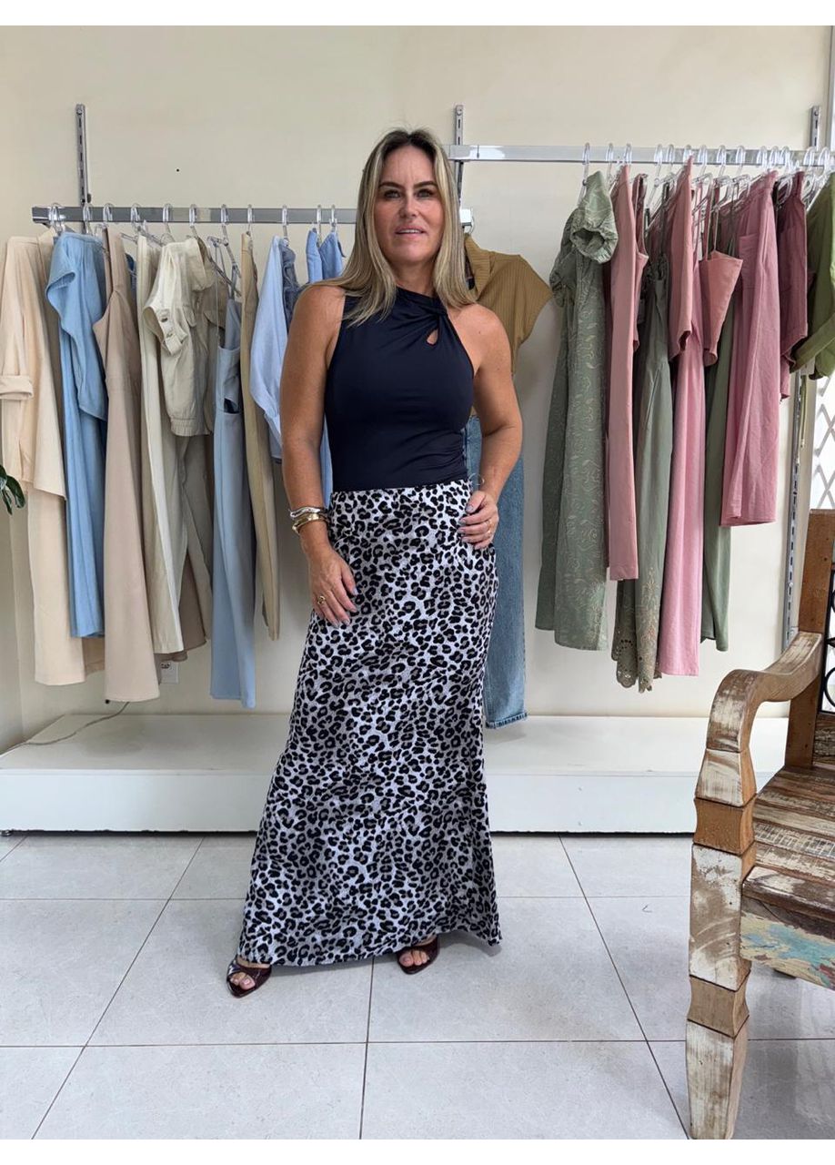 Saia Midi - Animal Print