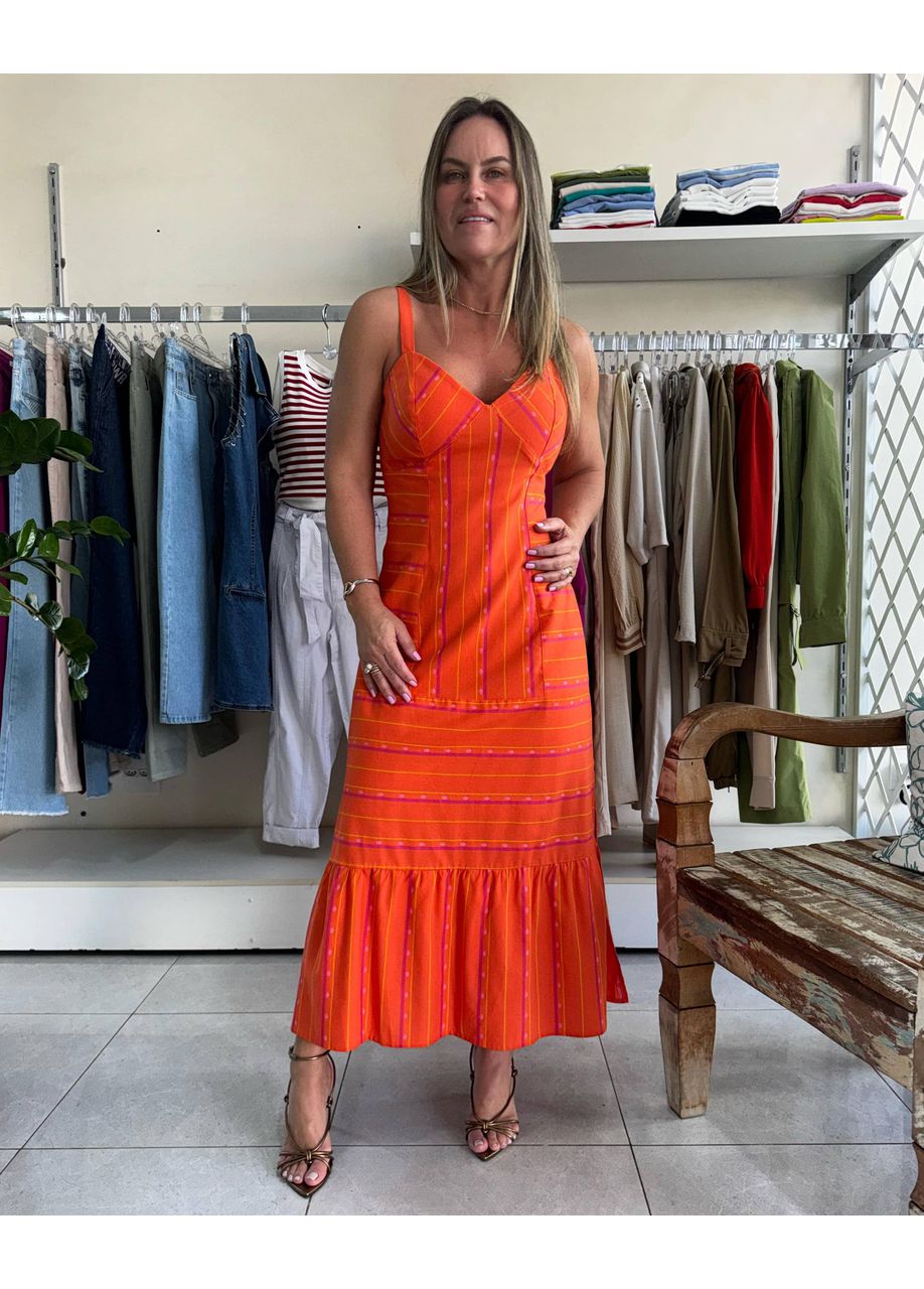 Vestido La Blue - Laranja