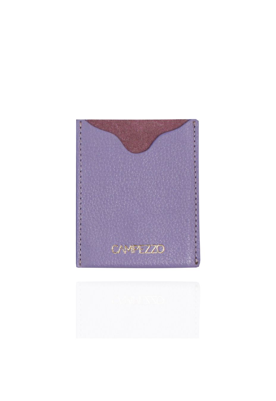 Carteira Slim Couro Lavanda
