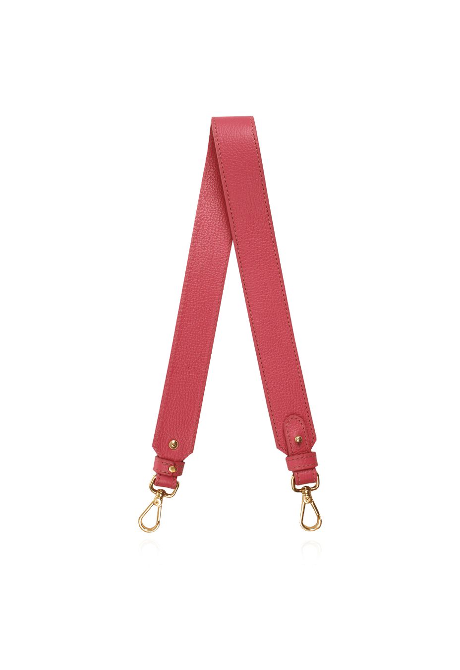 Alça Flat Couro Pink Blush