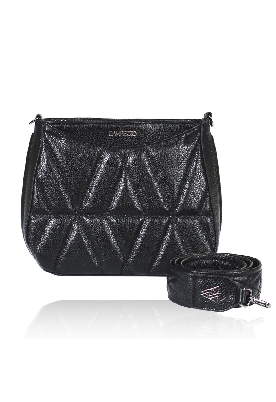Bolsa Dayana Couro Preto | Sob Encomenda