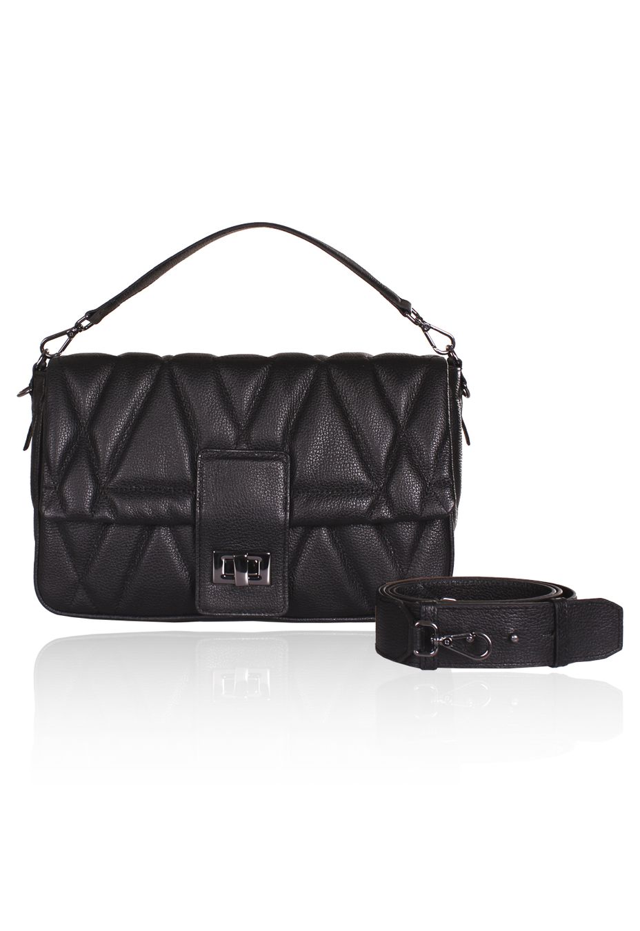 Bolsa Carrie Couro Preto