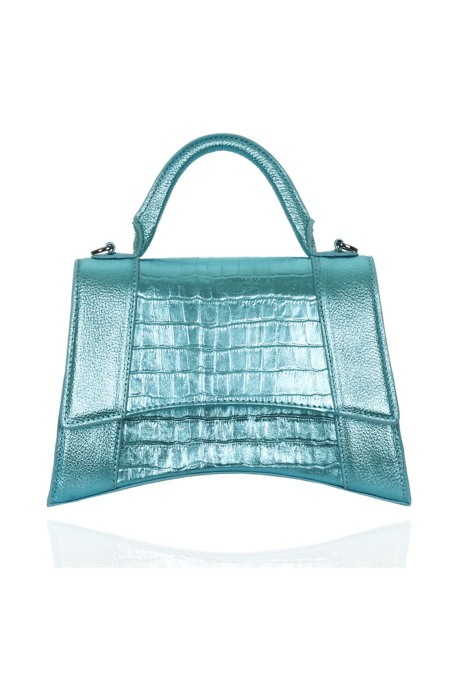 Bolsa Alice Couro Tiffany Metalizado