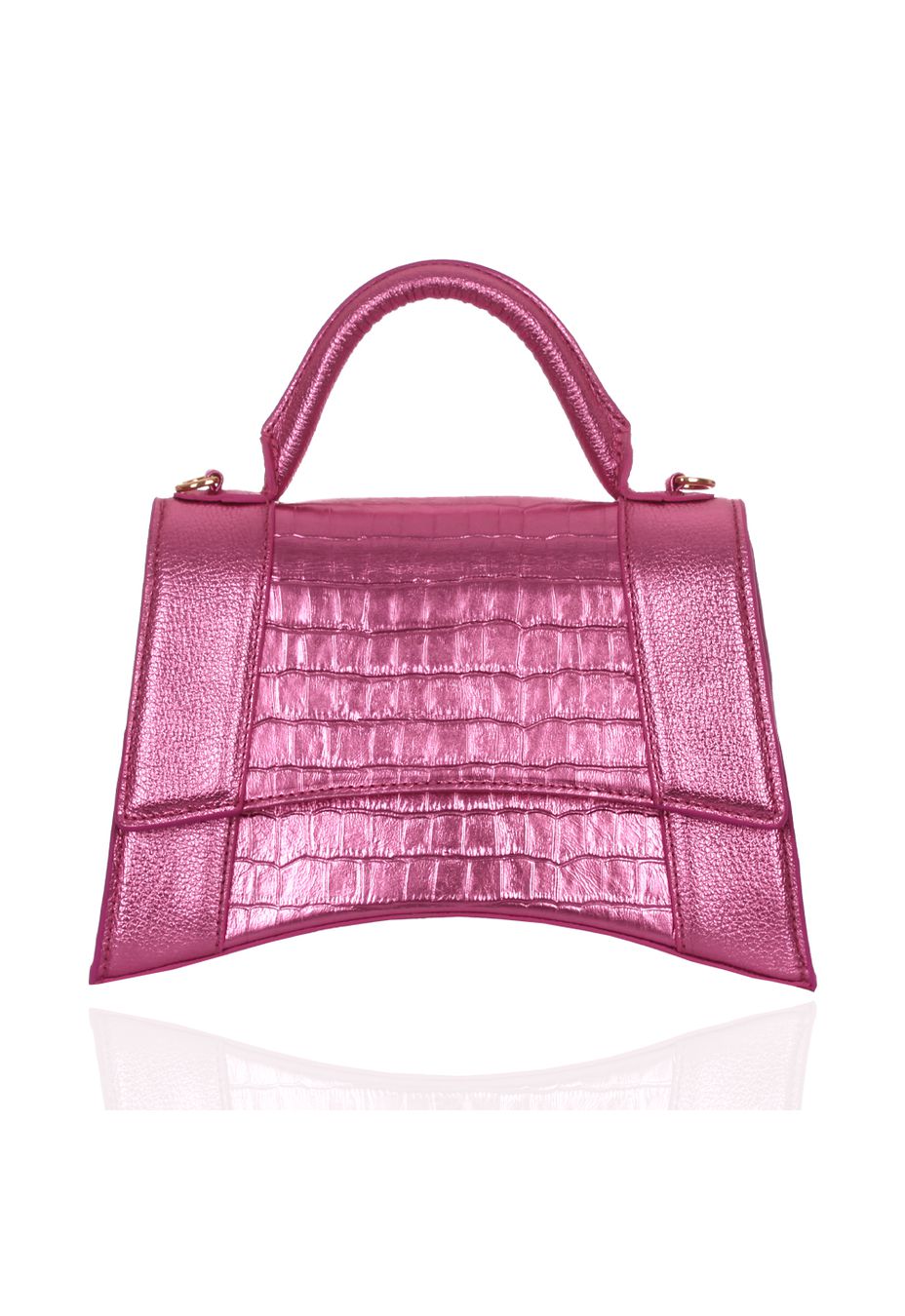 Bolsa Alice Couro Tutti Frutti Metalizado
