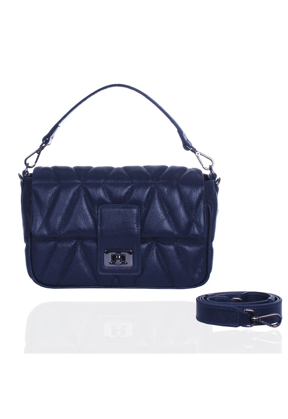 Bolsa Carrie Petit Couro Marinho