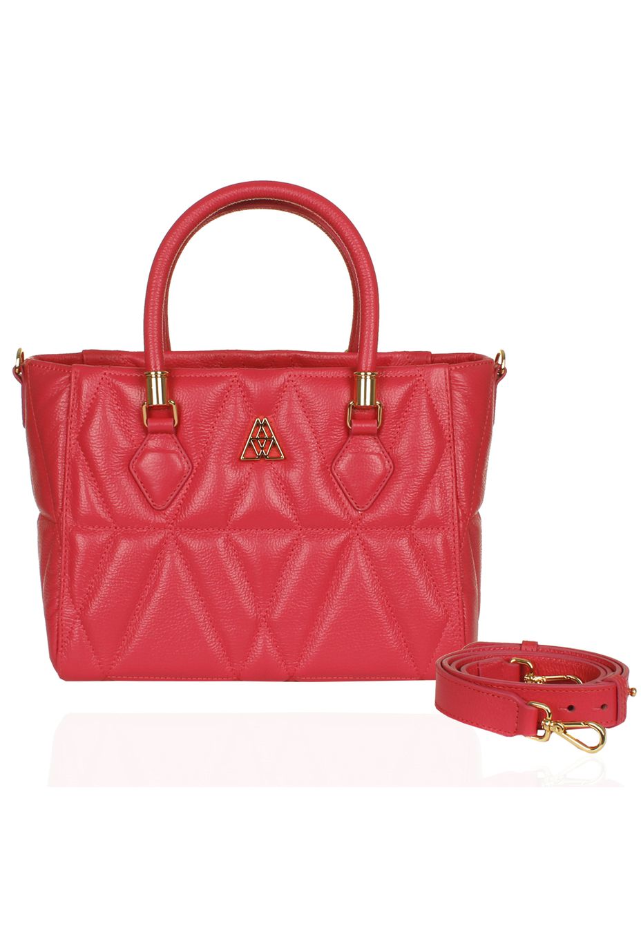 Bolsa Queen Média Couro Pitaya