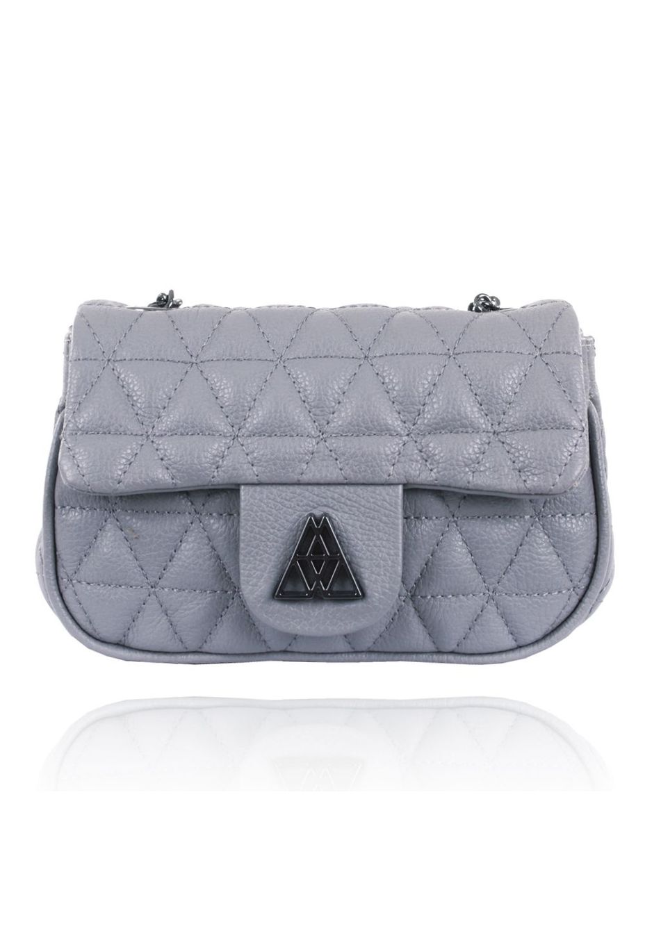 Bolsa Party Couro Cinza