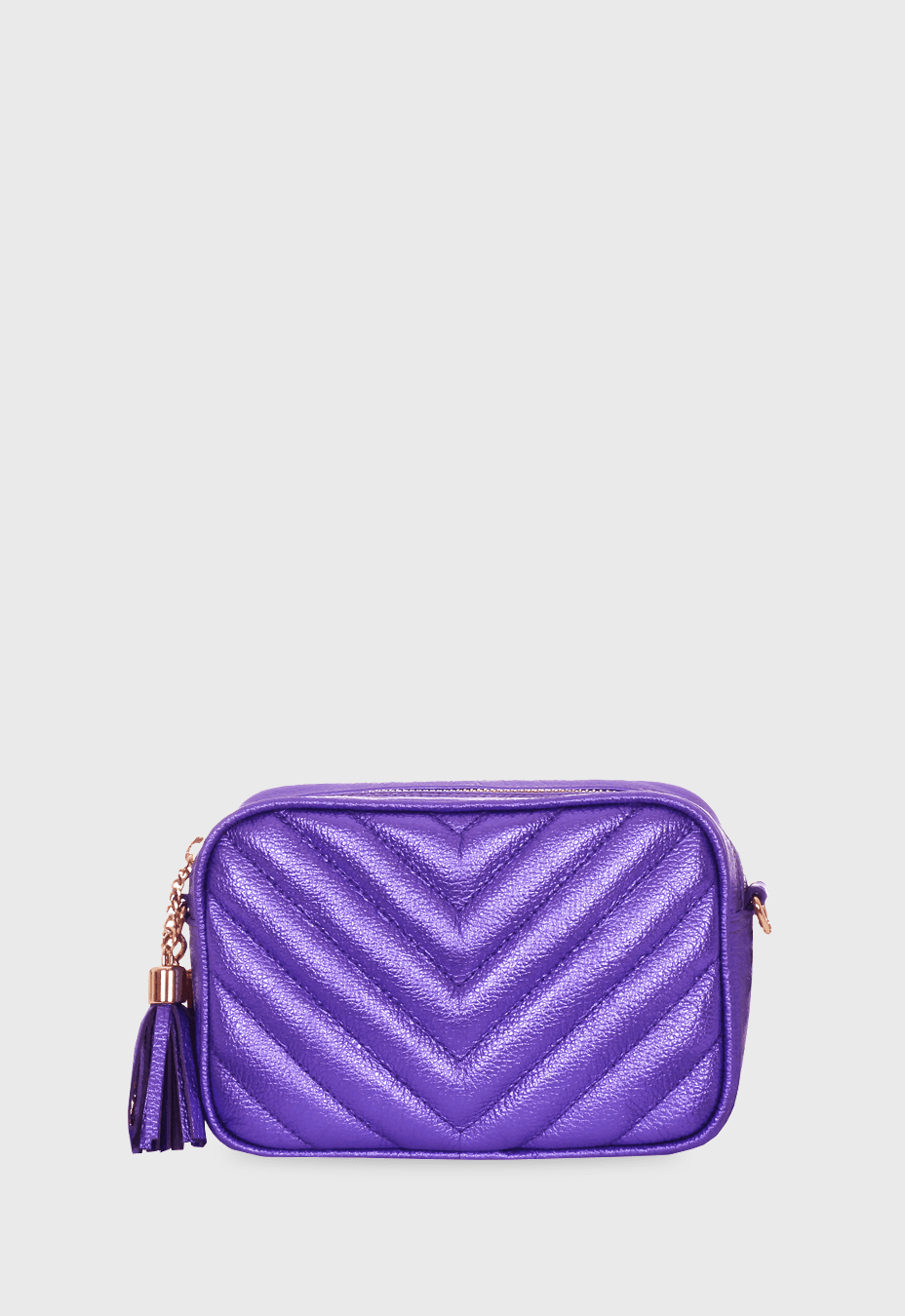 Bolsa Mini Lobby Violeta Metalizado