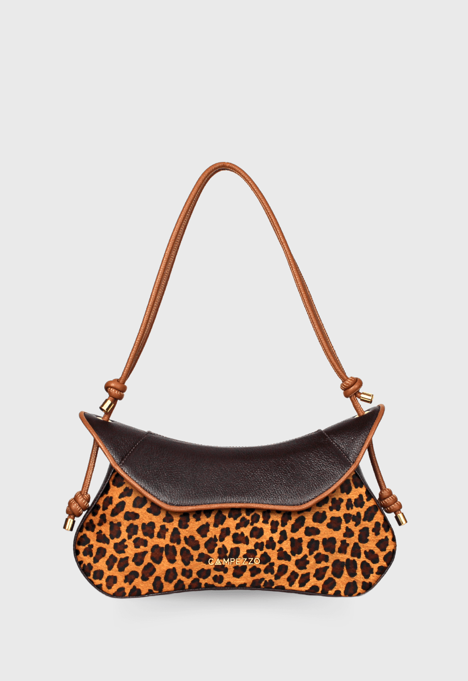 Bolsa Madonna Café com Onça e Caramelo