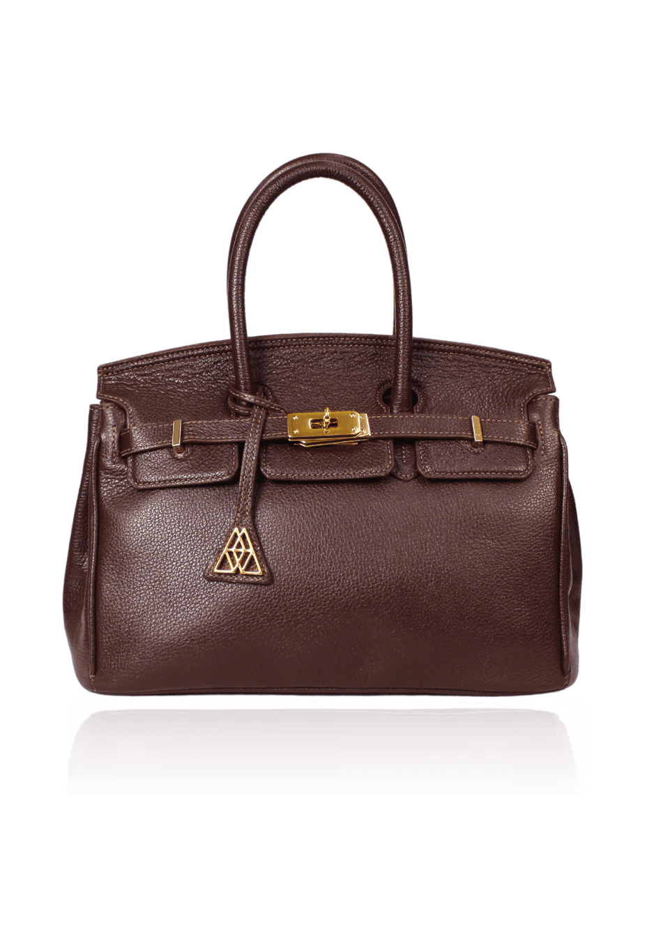 Bolsa Meryl Couro Café| Sob Encomenda