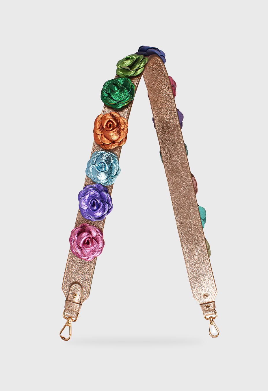 Alça Flowers Mix Metalizado