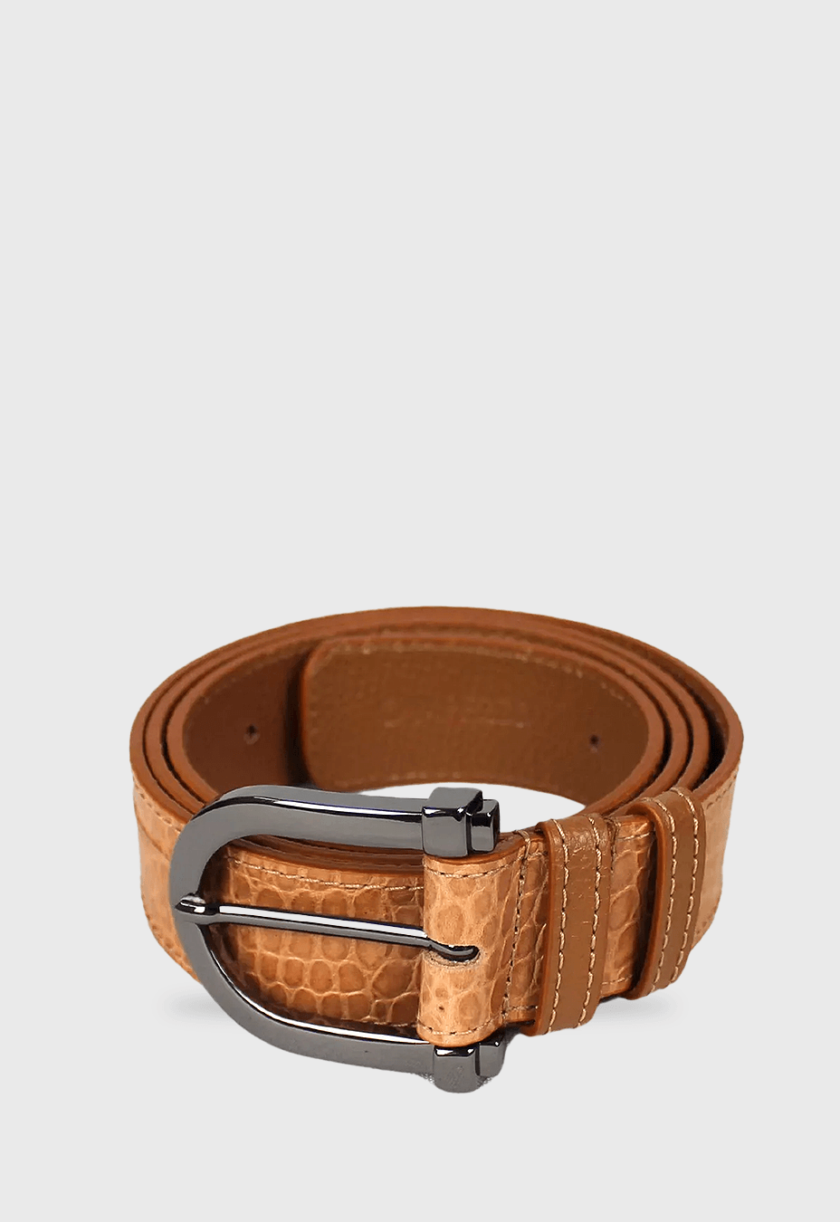 Cinto Clássico Camel Croco