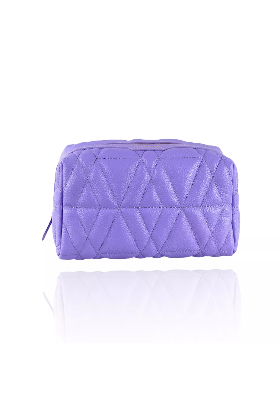 Necessaire Blush Grande Couro Lavanda