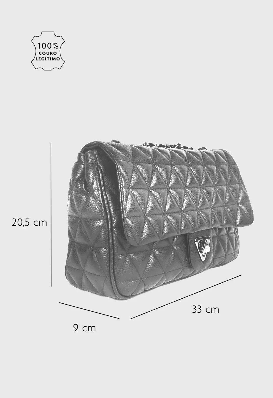 Bolsa Tiracolo Nina Couro Marinho | CAMPEZZO