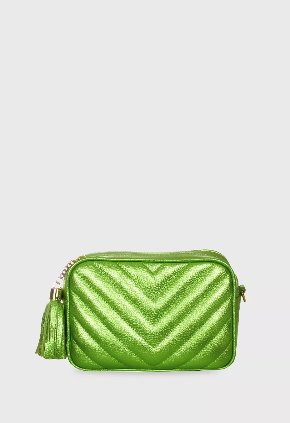 Bolsa Mini Lobby Lima Metalizado