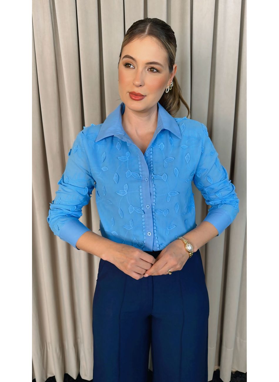 Camisa Feminina Em Lese 3D - Cod: 3... - D'Menina