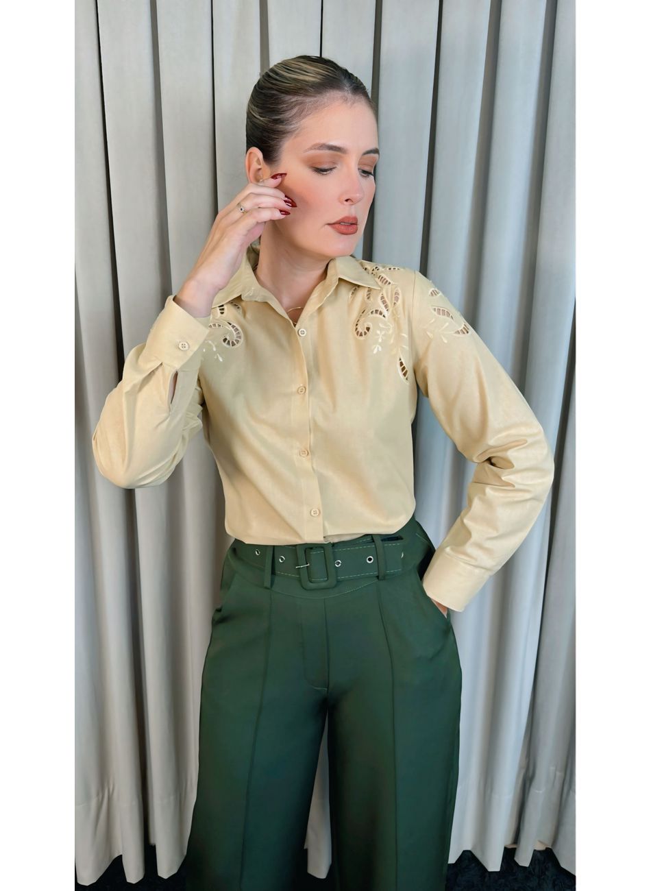 Camisa Feminina Manga Longa - Cod: ... - D'Menina