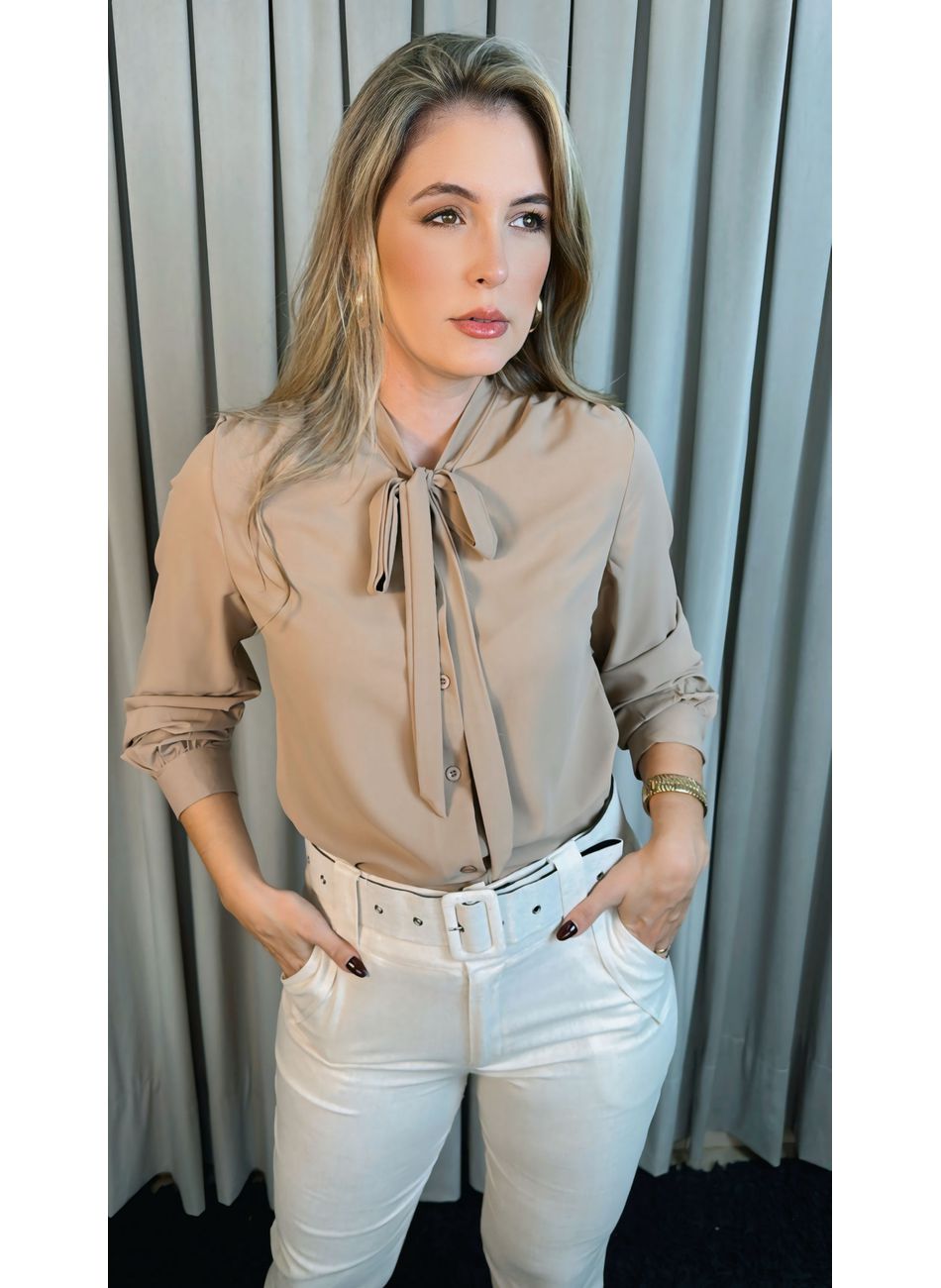 Camisa Feminina Manga Longa - Cod: ... - D'Menina