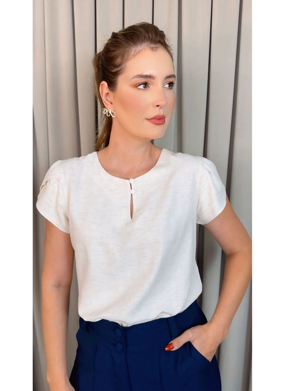 Blusa Feminina Delicada Manguinha -... - D'Menina