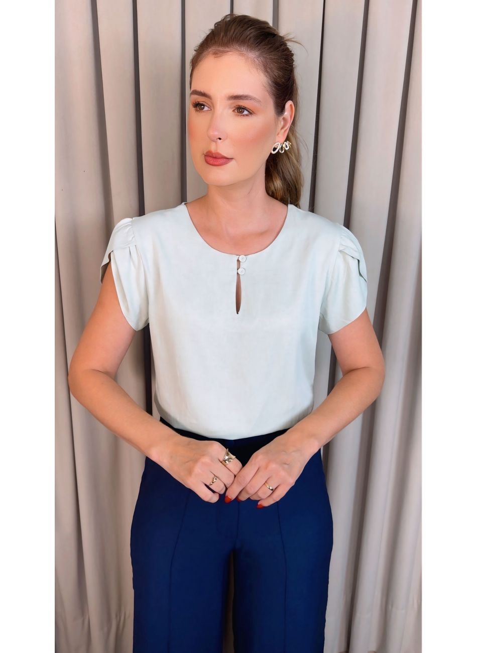 Blusa Feminina Delicada Manguinha -... - D'Menina