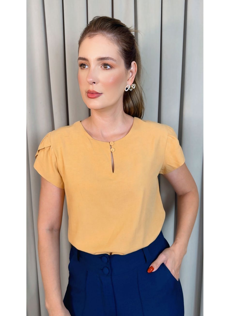 Blusa Feminina Delicada Manguinha -... - D'Menina