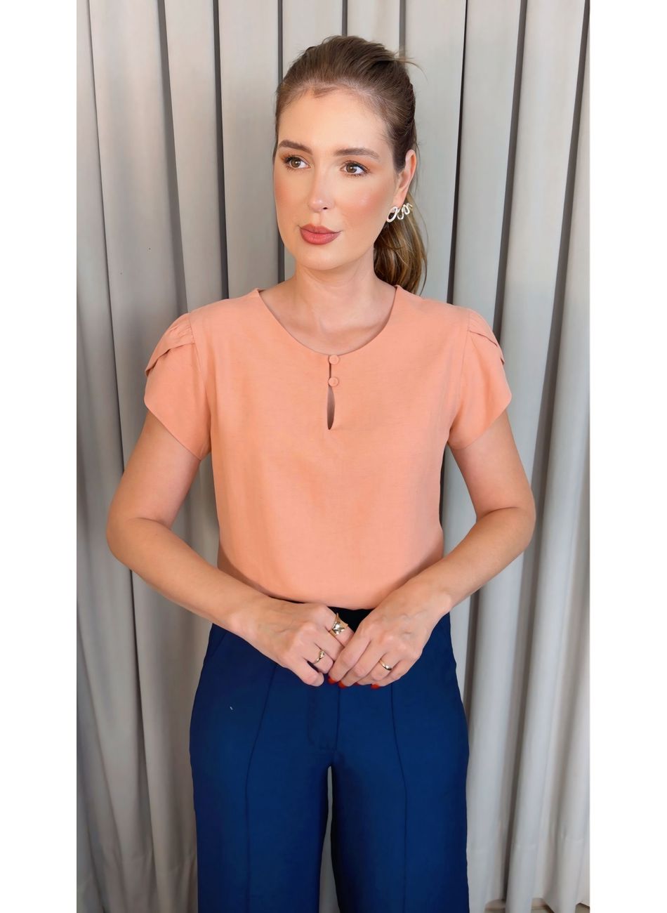 Blusa Feminina Delicada Manguinha -... - D'Menina