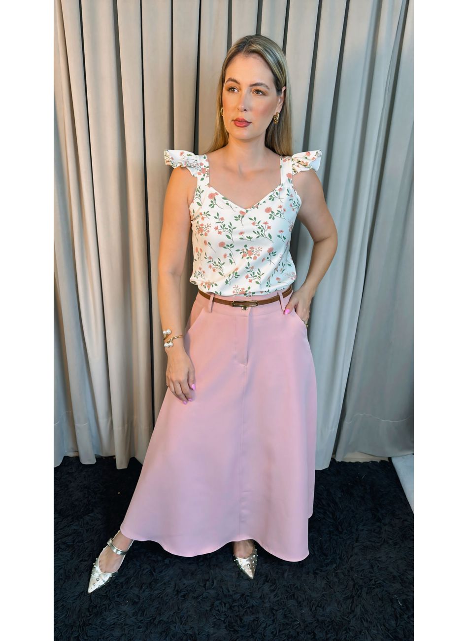 Saia Feminina Alfaiatia Acompanha o... - D'Menina