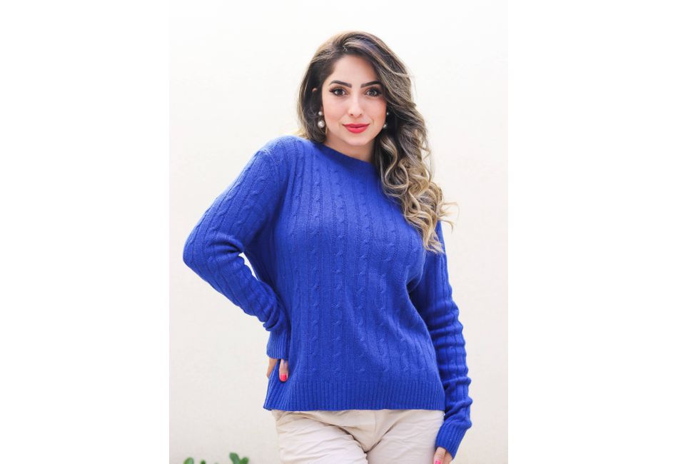 Cashmere Italiano Ada Azul Bic