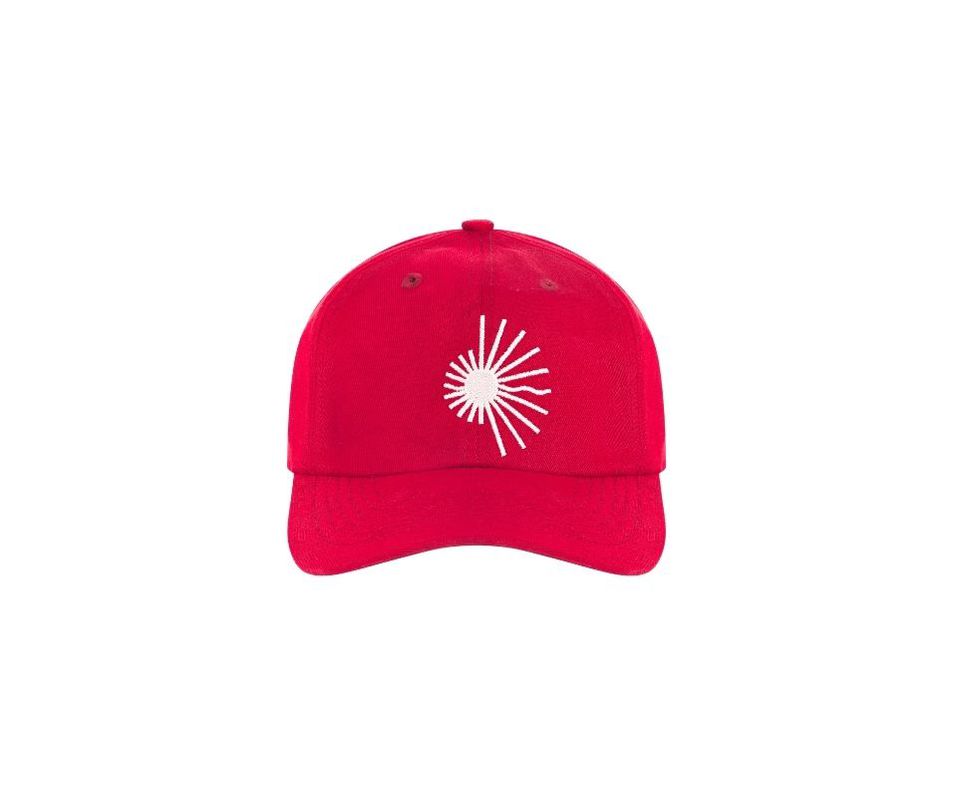 boné centelhas vermelho