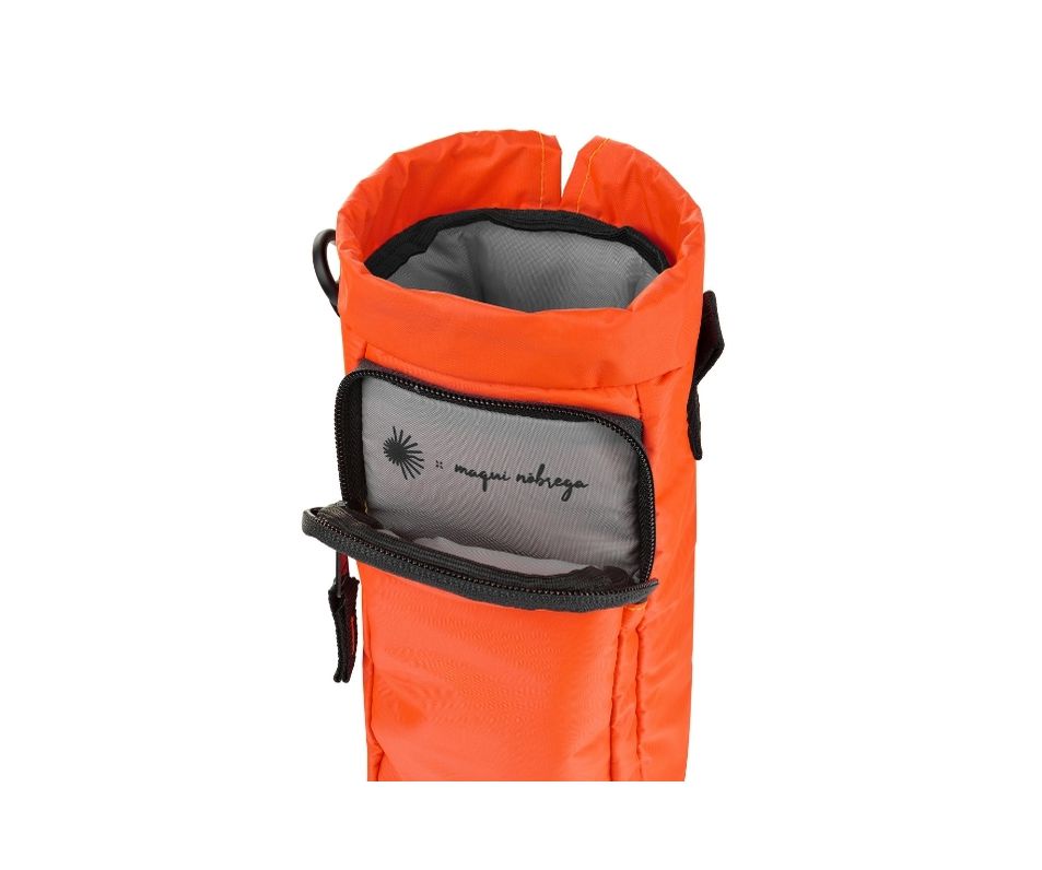 clipes garrafa e celular laranja neon - centelhas + maqui nóbrega