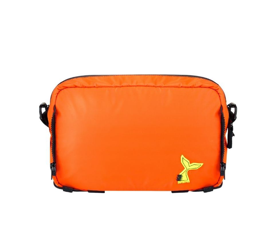 pochete jubarte laranja neon - centelhas + maqui nóbrega