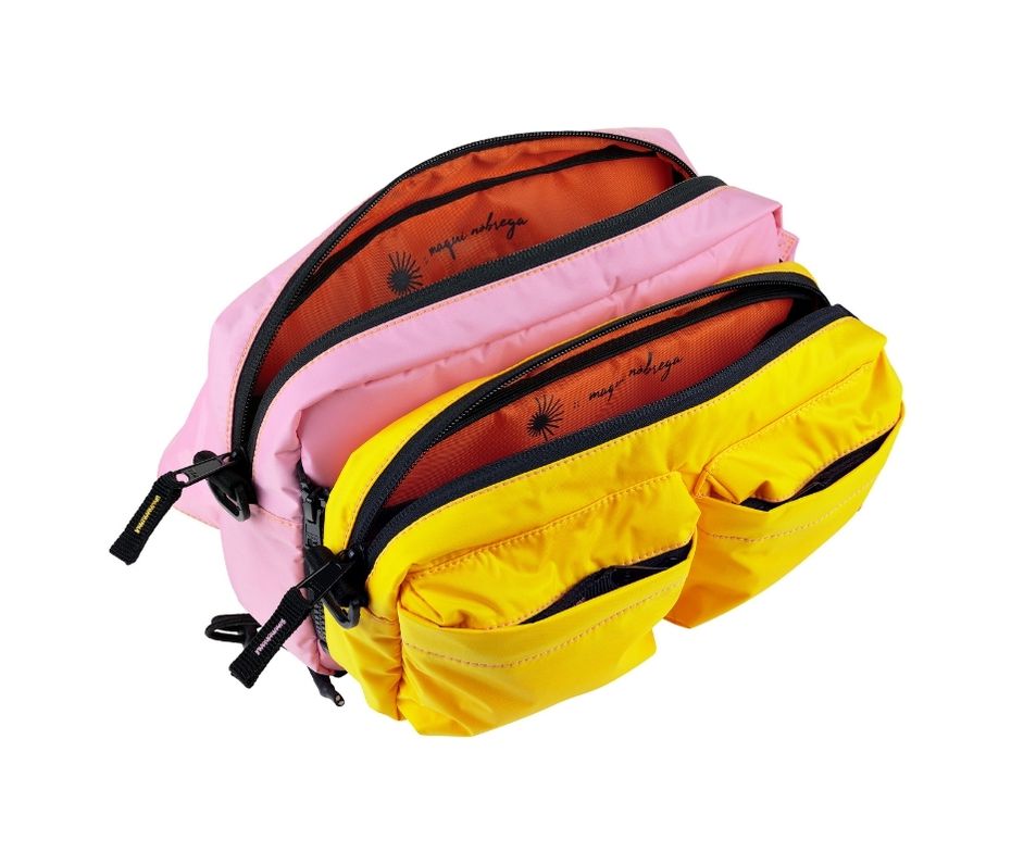 jubarte rosa claro e amarelo - centelhas + maqui nóbrega