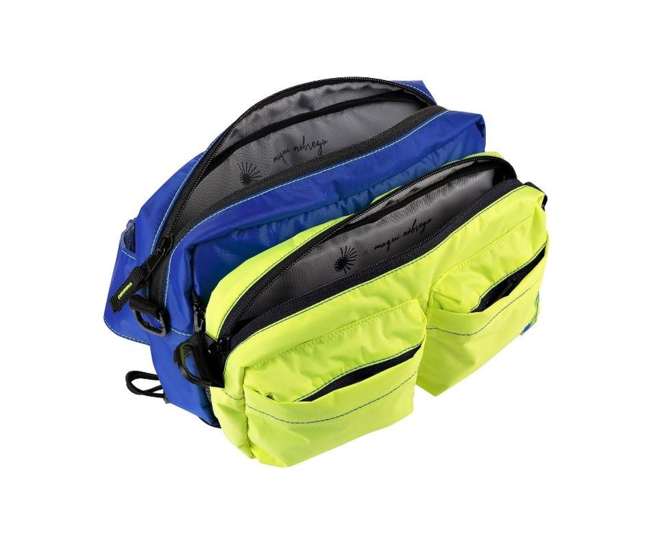 jubarte azul royal e amarelo neon - centelhas + maqui nóbrega