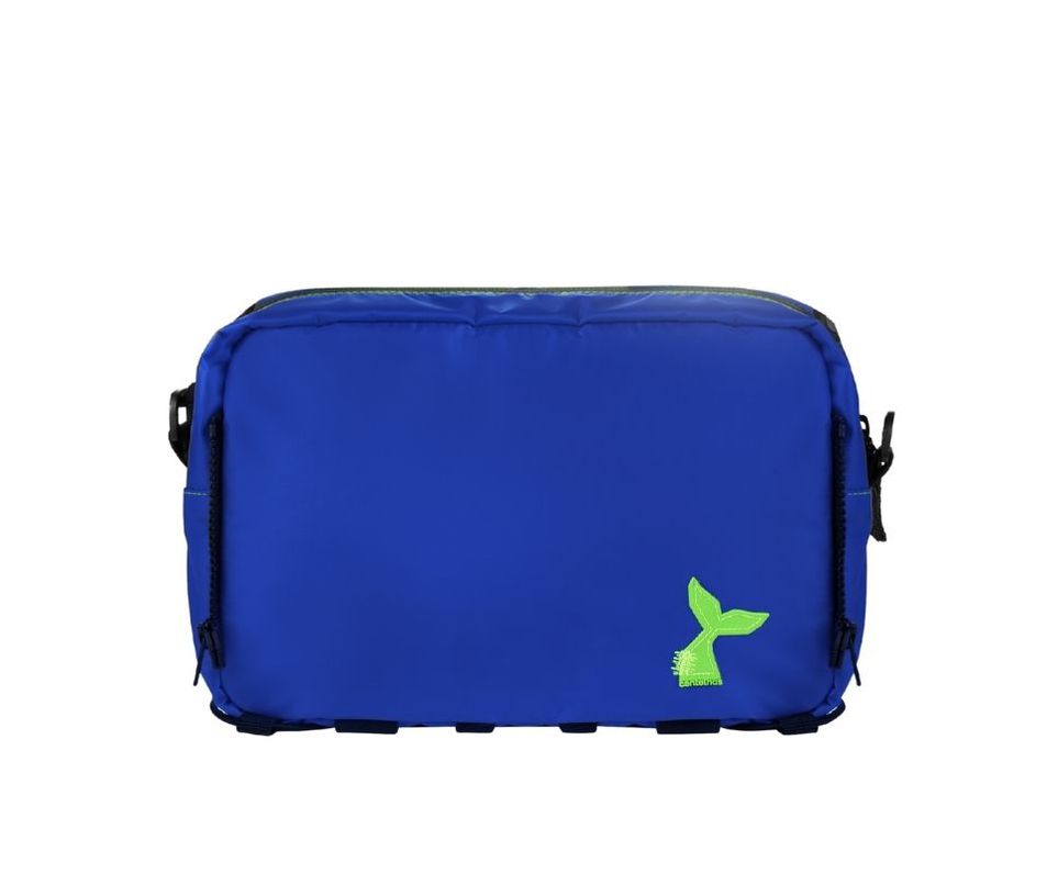 pochete jubarte azul royal - centelhas + maqui nóbrega