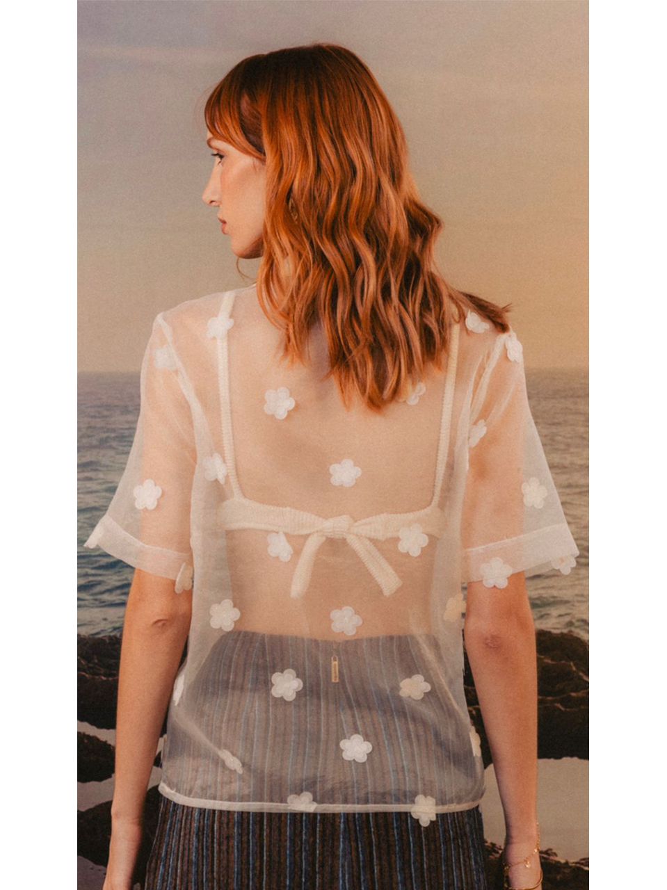 Blusa Agnes Bege Aquarella