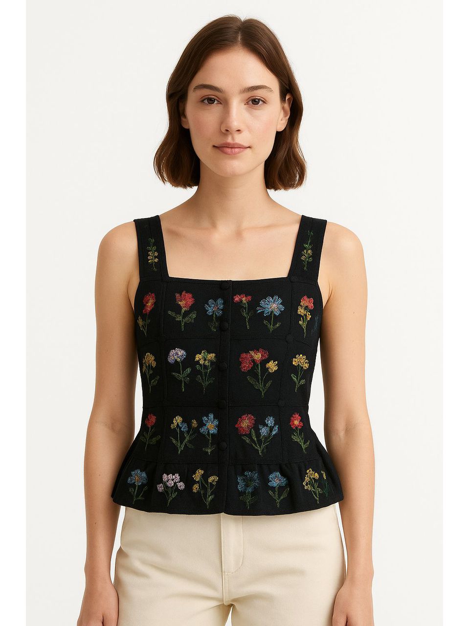 Blusa Chiara Bordada Aquarella