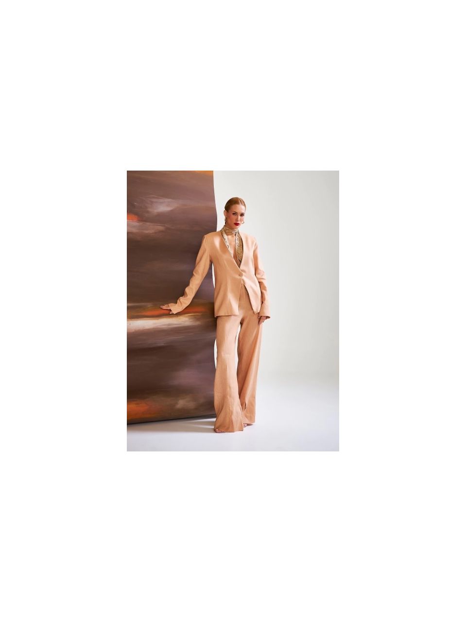 Calça Luana Linho Pêssego