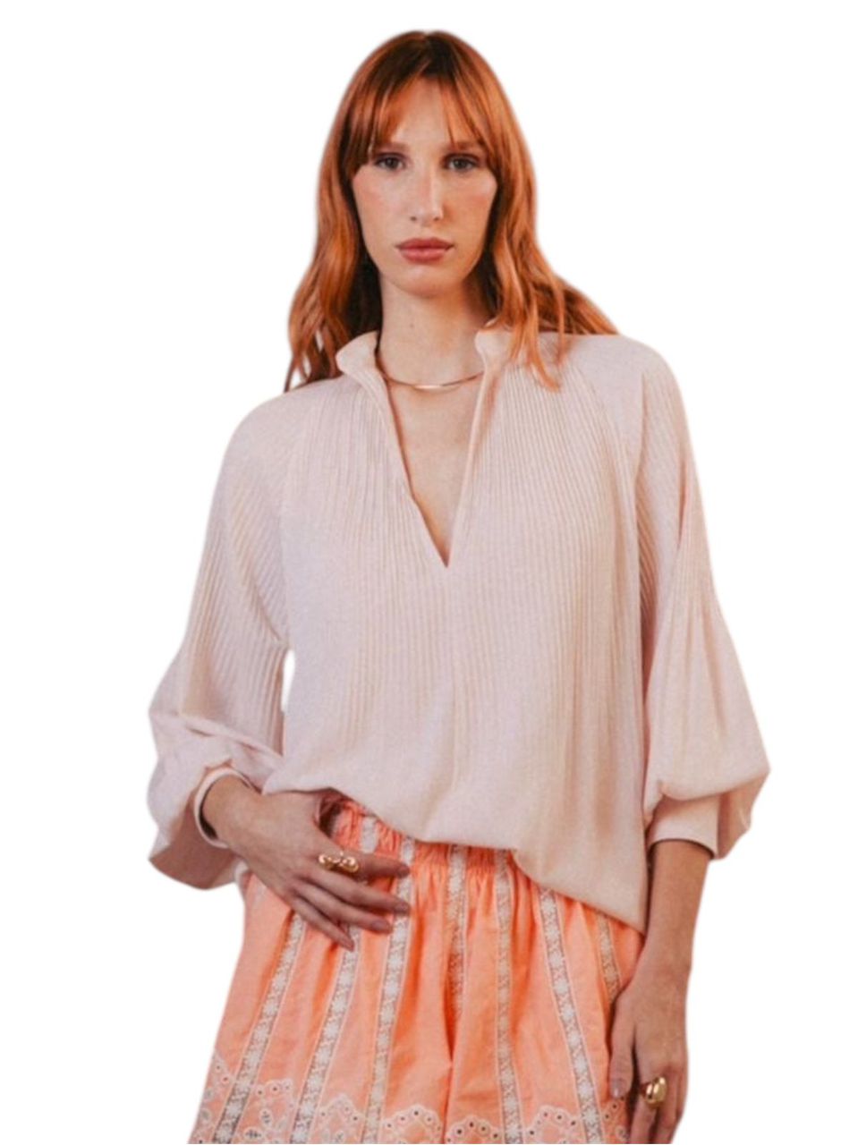 Camisa Bruna Rosa Aquarella