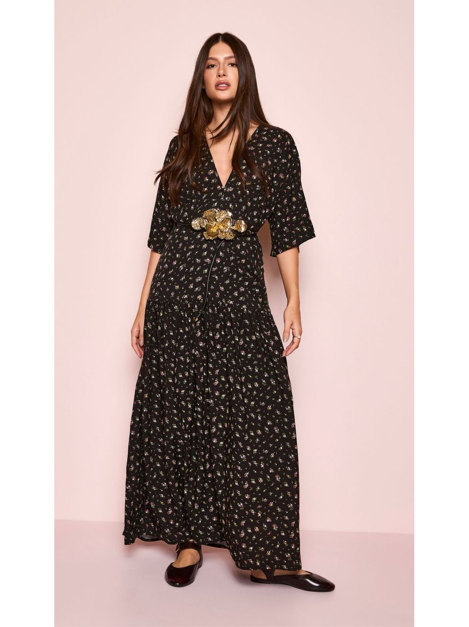 Vestido Longo Jordana Estampado