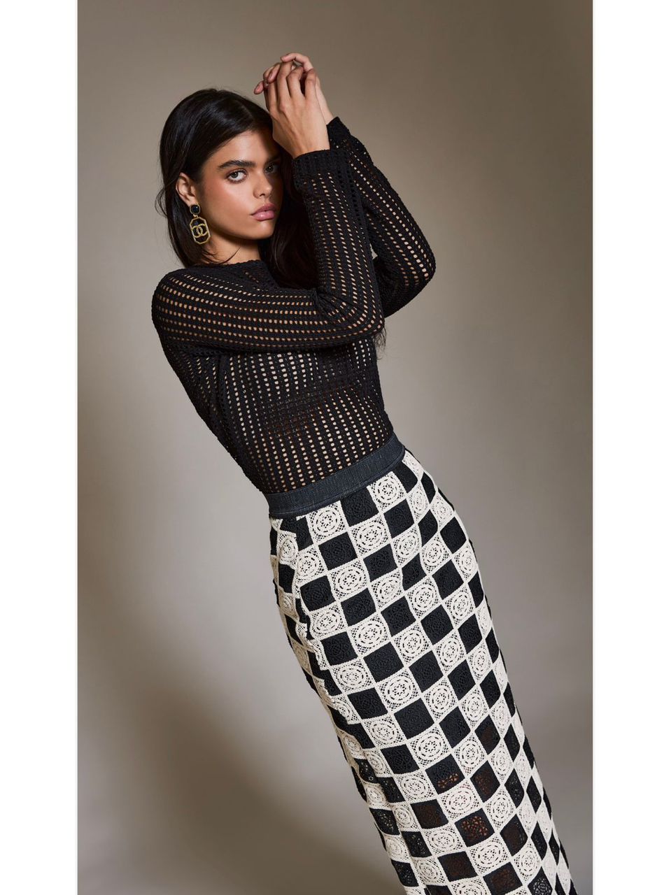 Saia Midi Tatiane Aquarella