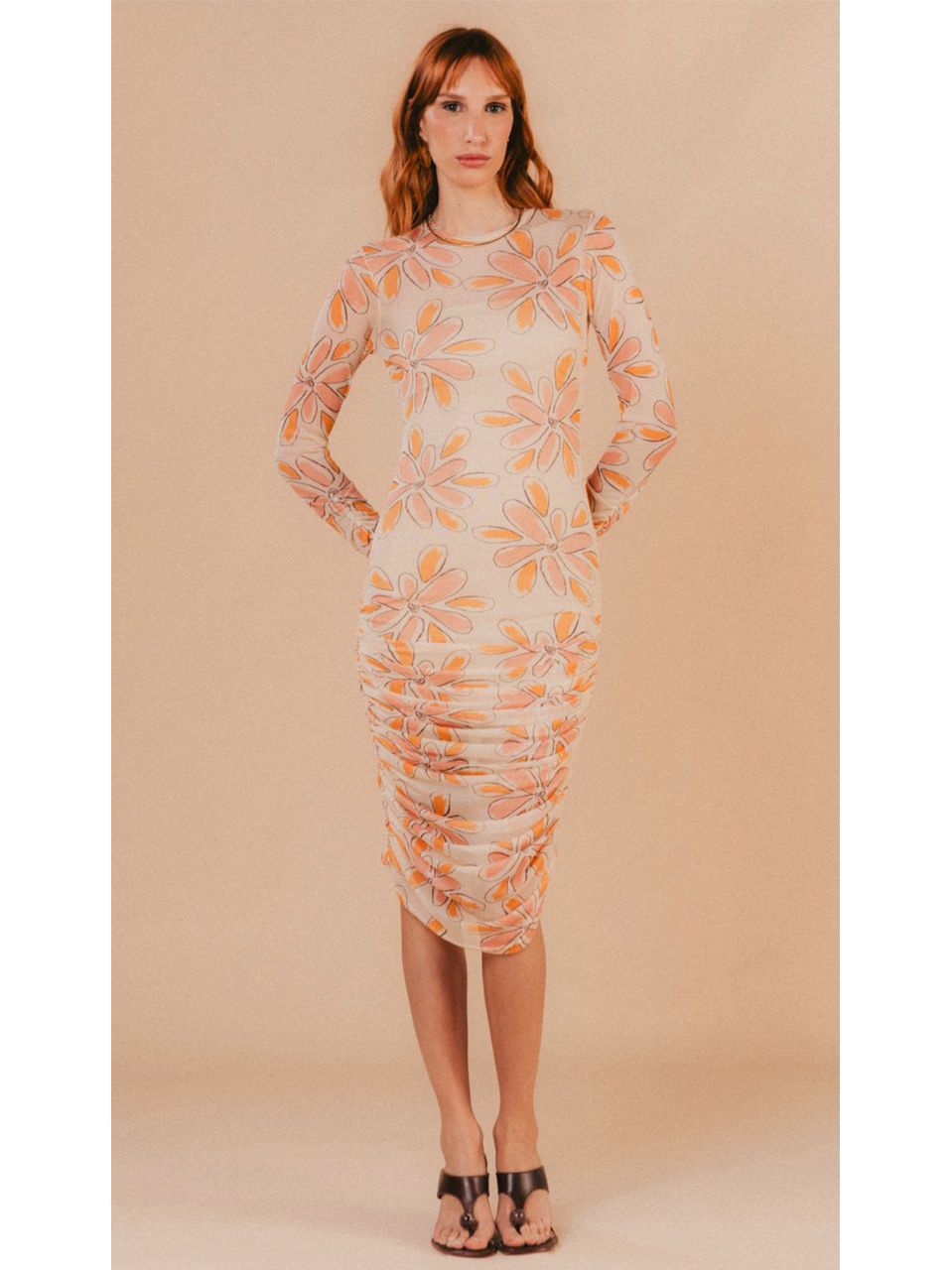 Vestido Valentina Estampa Flores Aquarella