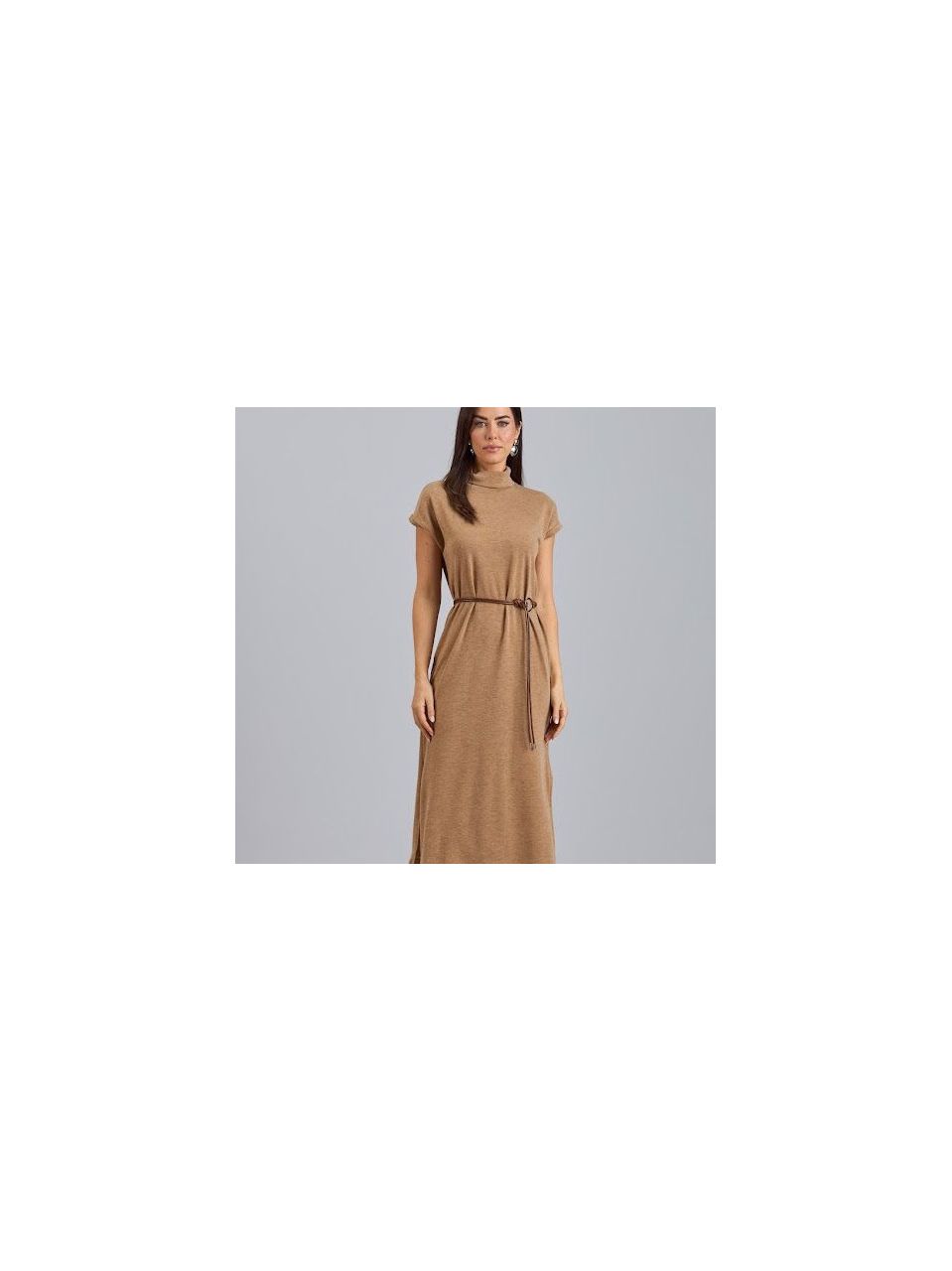 Vestido Midi Em Tricot Leve