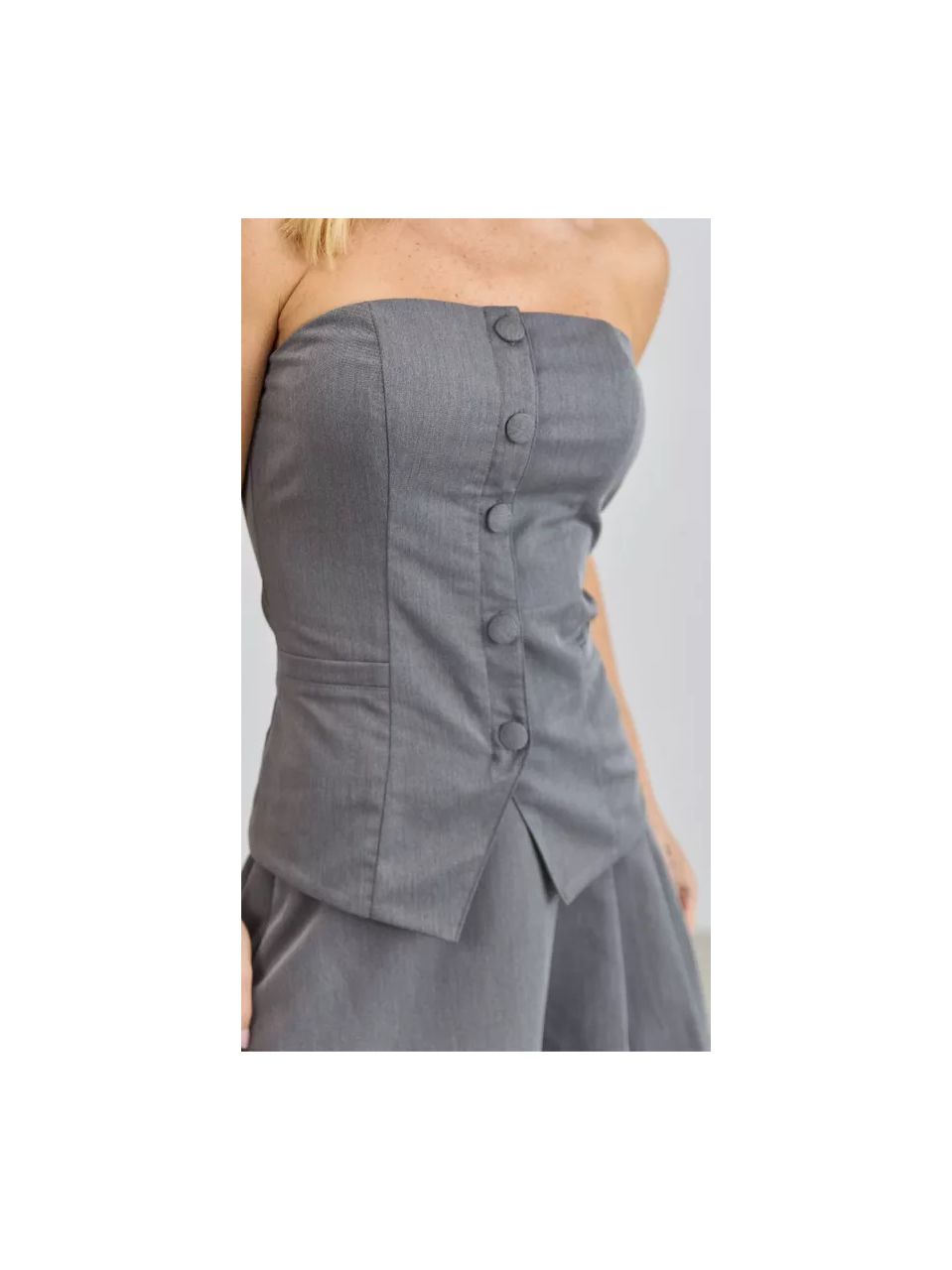 Top Corset Em Alfaiataria
