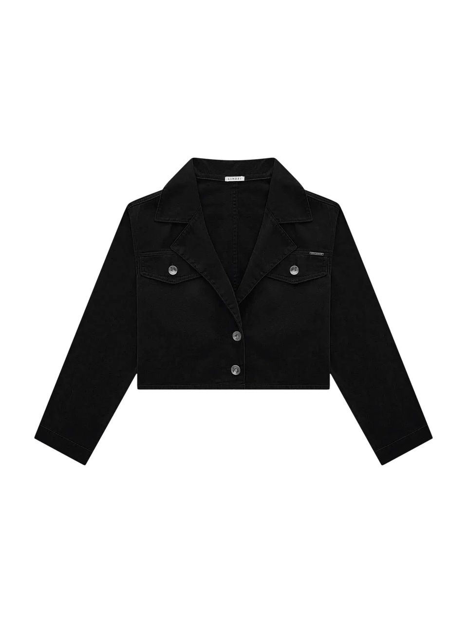 Jaqueta Cropped em Sarja 70108 Linzzi